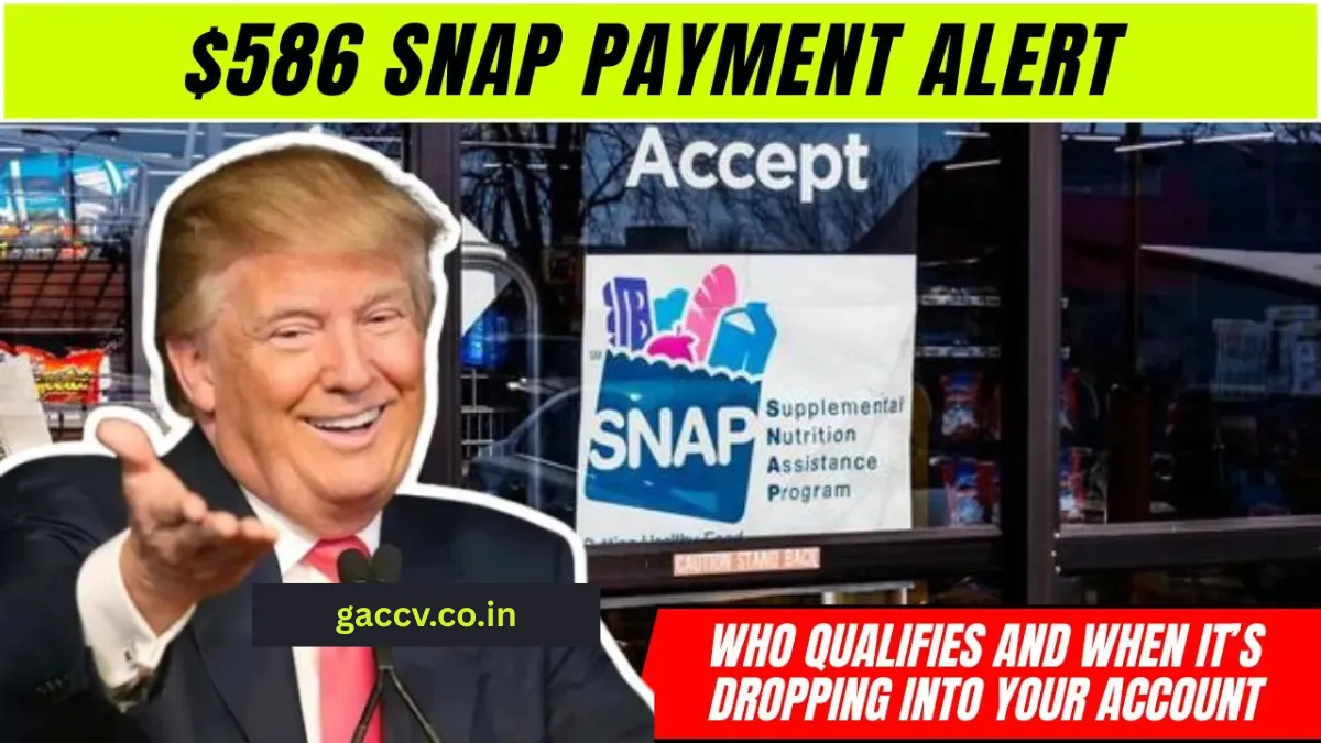$586 SNAP Payment Alert: Who Qualifies and When It’s Dropping into Your Account